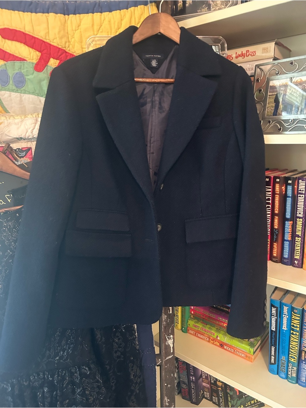 Tommy Hilfiger Navy Structured Suit Jacket